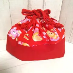 巾着弁当袋　ハンドメイド