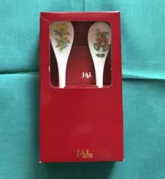 JAL 花柄スプーン 2本セットのサムネイル