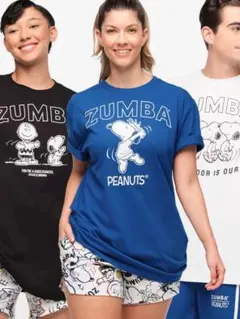 ZUMBA X PEANUTS Teesコラボ Tシャツ ホワイトM/L