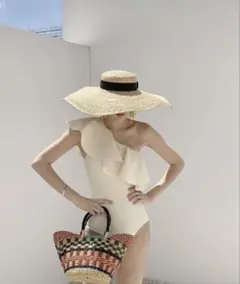 ワンショルダーフリル水着 Mサイズ