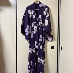 浴衣　撫松庵　紫　楊柳生地　浴衣兼用のサムネイル