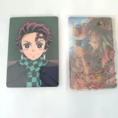 鬼滅の刃　キービジュアルWEBSHOPくじ　AGF　竈門炭治郎カード２点セット