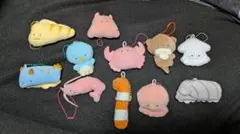 つぶらな瞳の水族館マスコット11個セット（ストラップ付き）