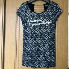 CECIL McBEE レオパード柄 半袖Tシャツ チェーン装飾 ストレッチのサムネイル