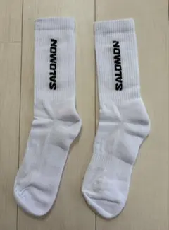 新品1足分★サロモン★ソックス 靴下 ★EVERYDAY CREW★ホワイト★M