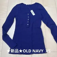 ★新品★OLD NAVY オールドネイビー Tシャツ ロンT レディース　XS
