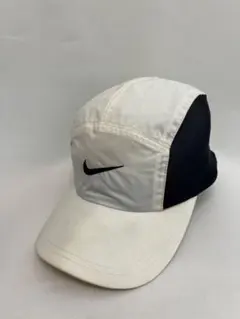 【00s NIKE】 vintageジェットキャップ ホワイト/ブラック