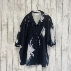 Nilway 百合柄&薔薇柄ドレープオーバーサイズシャツ 半袖のサムネイル
