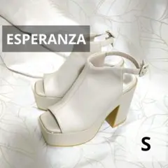 未使用　ESPERANZA　ラク盛りサンダル　S 　厚底ブーツサンダル　春夏