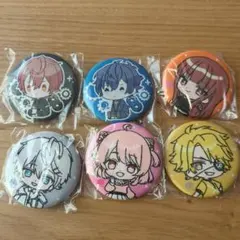カラフルピーチ　缶バッジ　6個セット