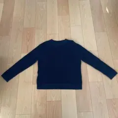 無印良品　春ニット　ネイビー