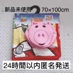 【新品未使用】ディズニー　トイストーリー　ポーチ　ひざ掛け　収納袋　ブランケット
