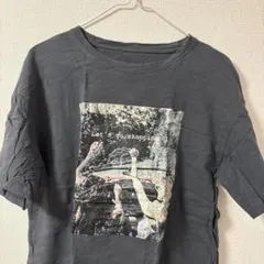 SHEIN Tシャツ 濃いグレー 韓国風