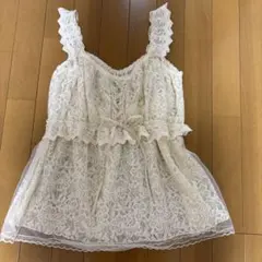 完売色 ココディール フリルキャミペプラムブラウス オフ - メルカリ