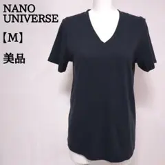 【美品】NANO UNIVERSE Vネックカットソー M 半袖 綿レーヨン 4のサムネイル