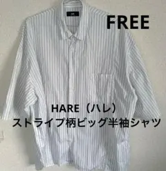 HARE（ハレ）のストライプ柄ビッグ半袖シャツのサムネイル