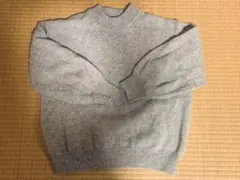 SHIPS グレー パール装飾 ニットセーター 長袖