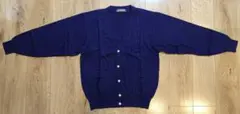 【良品】レナウン AUTHENTIC メンズ カーディガン ネイビー Lサイズ
