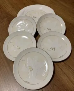 [森英恵ディナーウエア]  大皿1枚小皿5枚のセット