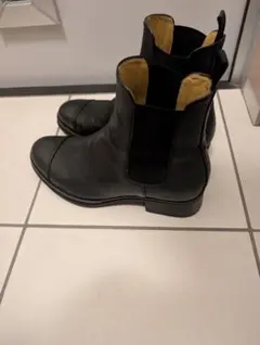 shiun GRAIN BOOTS 39 シウン サイドゴア ブーツ 黒 - メルカリ