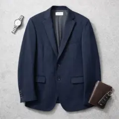 美品 オリヒカ Primeflex SMART JERSEY ジャケット 紺 M