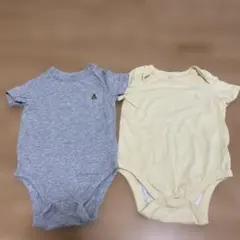 Baby Gap ロンパース 2枚セット　グレー　イエロー　くま　6〜12ヶ月