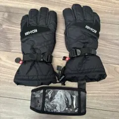 KOMBI ブラックグローブ Sサイズ リフト券ホルダー付き