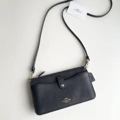 COACH コーチ ショルダーバッグ ノア レザー ネイビー 新品保管
