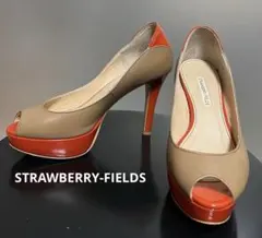 STRAWBERRY-FIELDSオープントゥパンプス　22cm