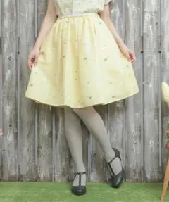 【haupia】リボンジャガードスカート【ハウピア】