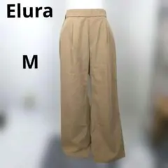 エルーラ ワイドパンツ ベージュ ゴムウエスト　<M> Elura A22のサムネイル