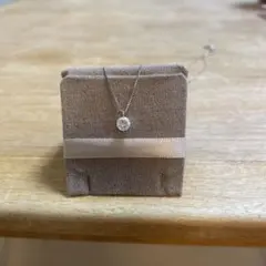 一粒ダイヤネックレス 0.319 PT850/PT900