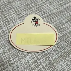 【希少】ディズニー キャスト ネームタグ 1980年代 ヴィンテージ ミッキー
