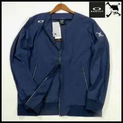 新品 オークリー スカル 春夏ジャケット XL 紺 冷却効果 ストレッチ メンズ 新品 オークリー スカル 春夏ジャケット XL 紺 冷却効果 ストレッチ