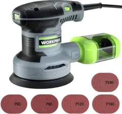 WORKPRO サンダー 電動サンダー ランダムサンダー 300W 13000R