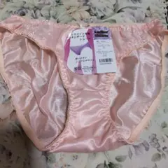 ピーチ花柄刺繍ショーツ LL サイズ新品ポリエステル100%