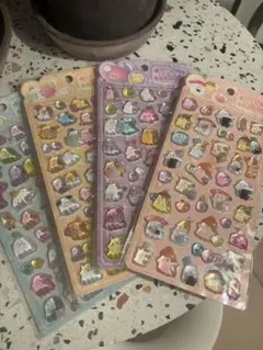 オバケーヌ　ボンボンドロップシール　4枚セット　ポップ