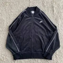 NIKE ナイキ　トラックジャケット　ベロア　ブラック　サイズXL