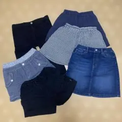 UNIQLO パンツ ズボン スカート デニム チェック 150㎝ まとめ売り