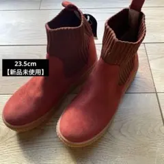 新品 未使用 シューラルー レディース ブーツ 赤 レッド タグ付き 23.5のサムネイル