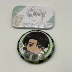 進撃の巨人　リヴァイ　原画スクエア缶バッジコレクション➕おまけ
