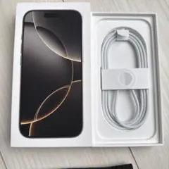 美品✨iPhone 16 pro 空箱　充電コード