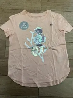 ギャップ　スパンコール タツノオトシゴ Tシャツ ピンク XS トップス　100のサムネイル
