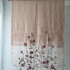 大判オーガンジー花柄ストール