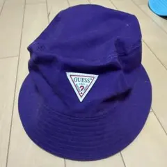 GUESS パープル バケットハット サイズONE