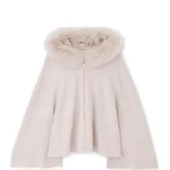 ファー付きフードケープ／ジル バイ ジルスチュアート