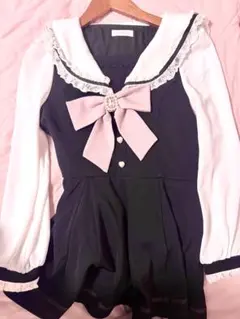 LIZLISA セーラーカラーセットアップ(黒)