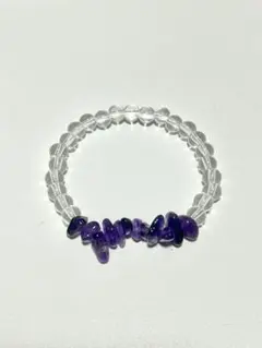 アメジストのブレスレット　サイズ変更可