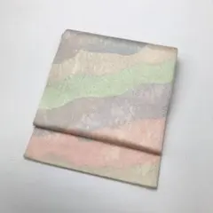 京袋帯 抽象柄 パステル調 KO-1336