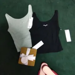 ♥GU　 タンクトップ 2色セット +上下セットXＳ♥